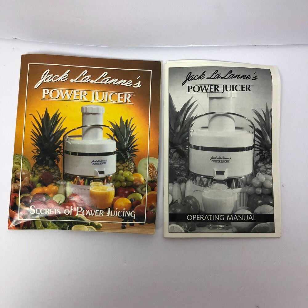 Jack Lalanne Power Juicer Replacement Operating Manual Secret of Power Juicing